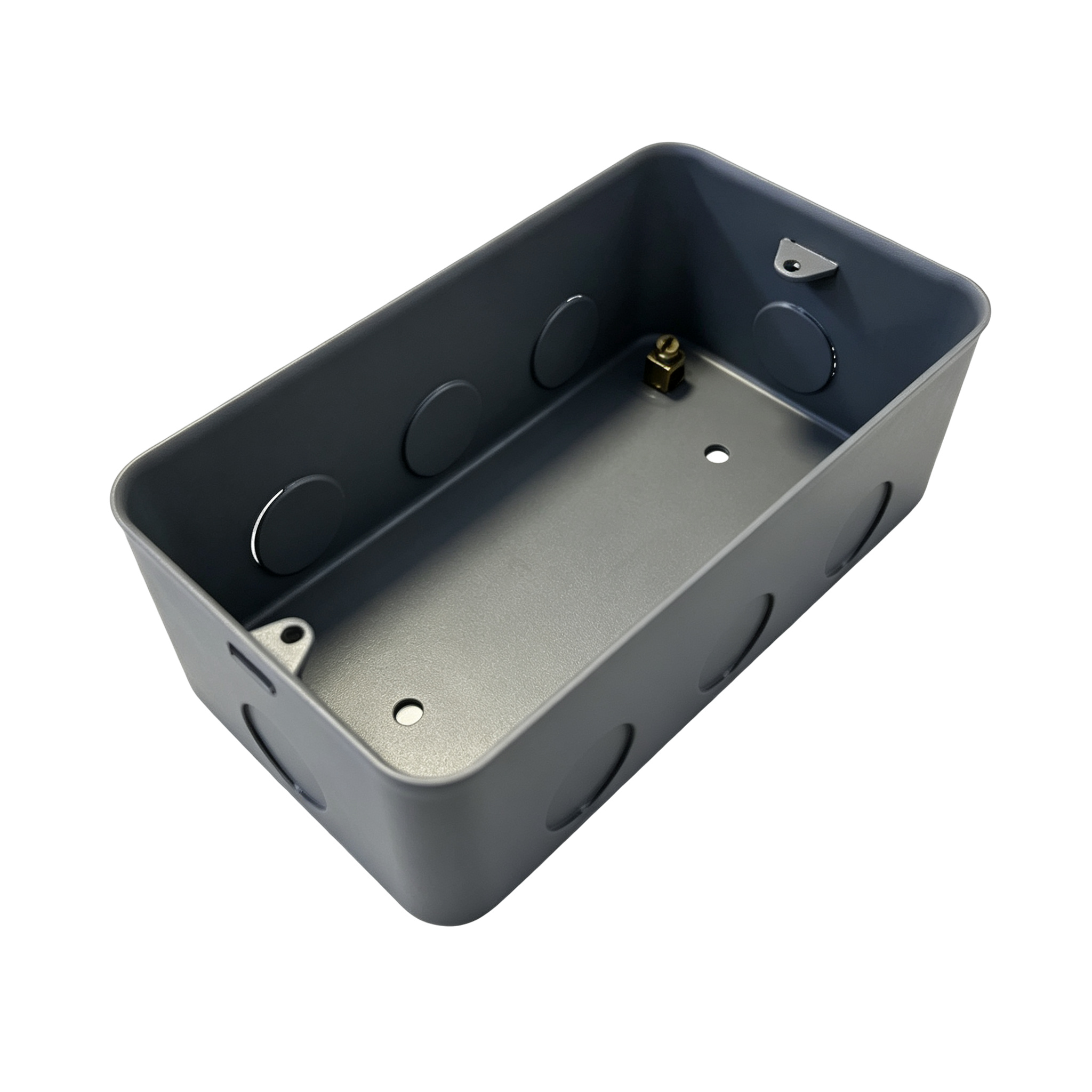 2Gang Metal-Clad Back Box Powder Coating