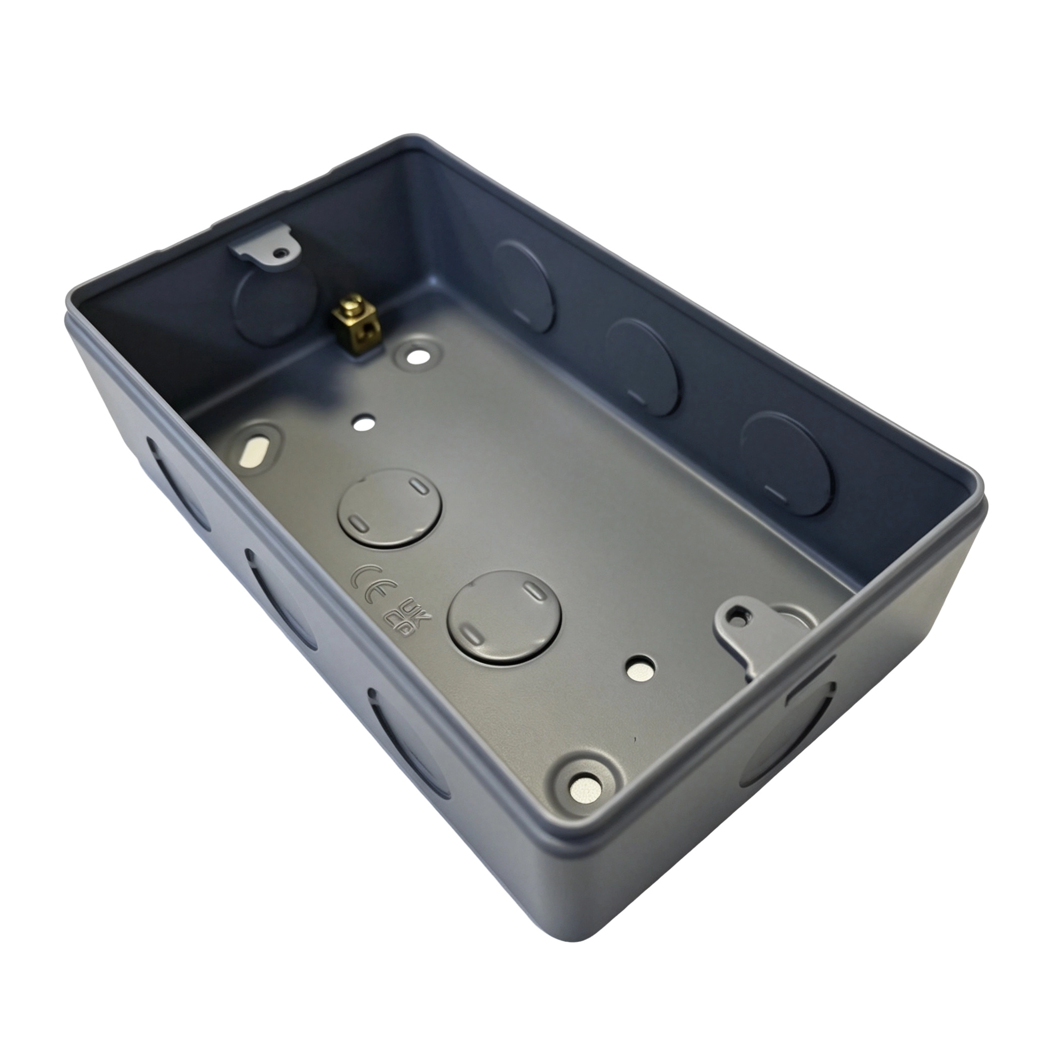 2Gang Metal-Clad Surface Mounting Box Powder Coating