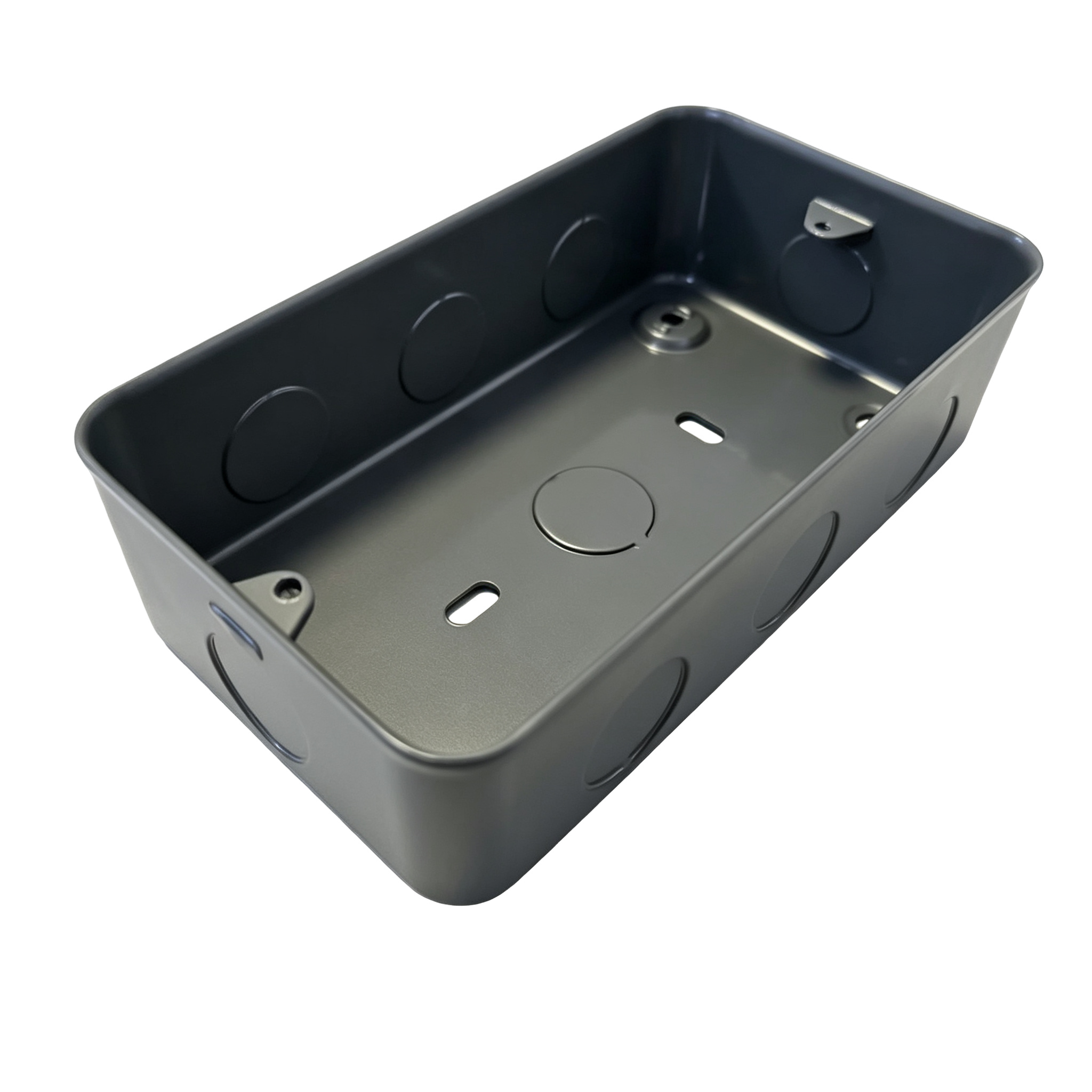 2Gang Metal-Clad Back Box Powder Coating